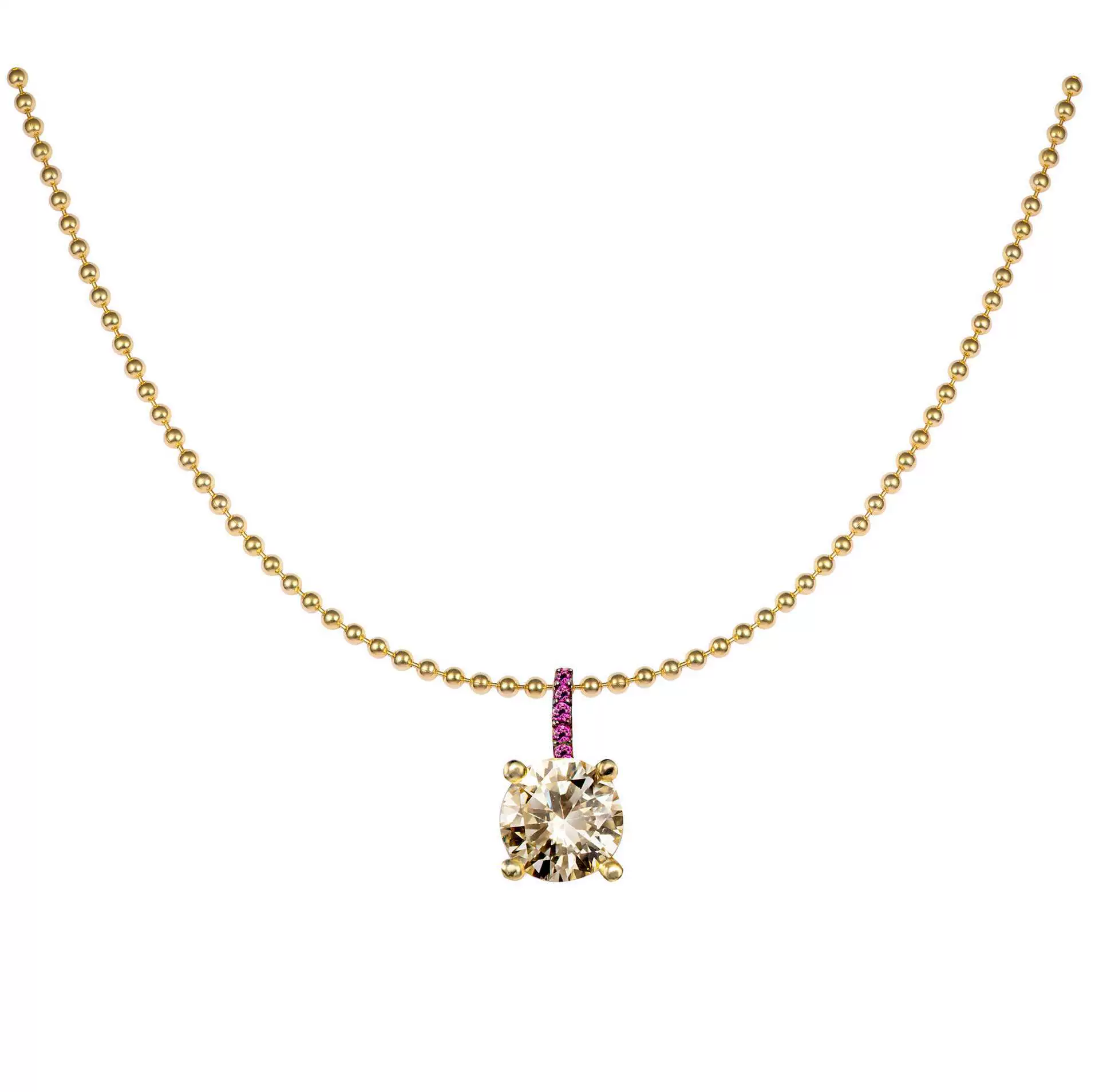 Wholesale Women's Geometric Diamond Titanium Steel Mixed Gem Inlay Colorpreserving Zircon Necklace Light Luxury Style - Image 7