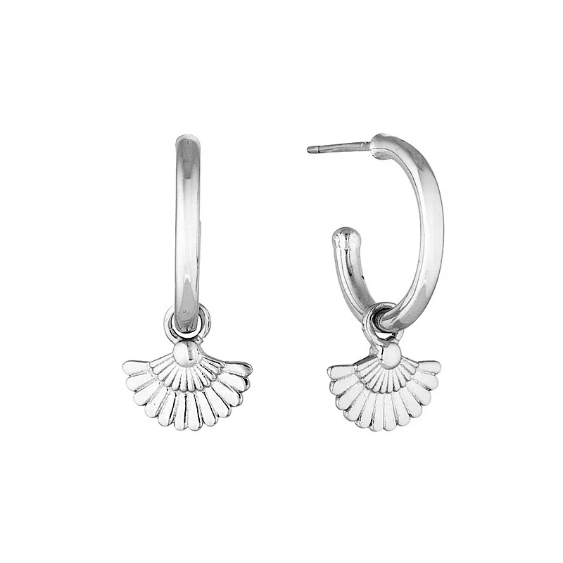 Wholesale Women's Geometric Fan Shaped S925 Silver Needle And Copper Electroplated Ear Buckle Earrings - Image 5
