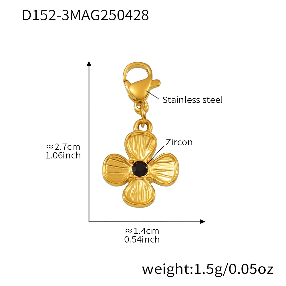 Wholesale Women's Geometric Ferris Wheel Heart Enamel Multiaccessory Necklace 18K Gold Plated Stainless Steel And Titanium Steel - Image 26