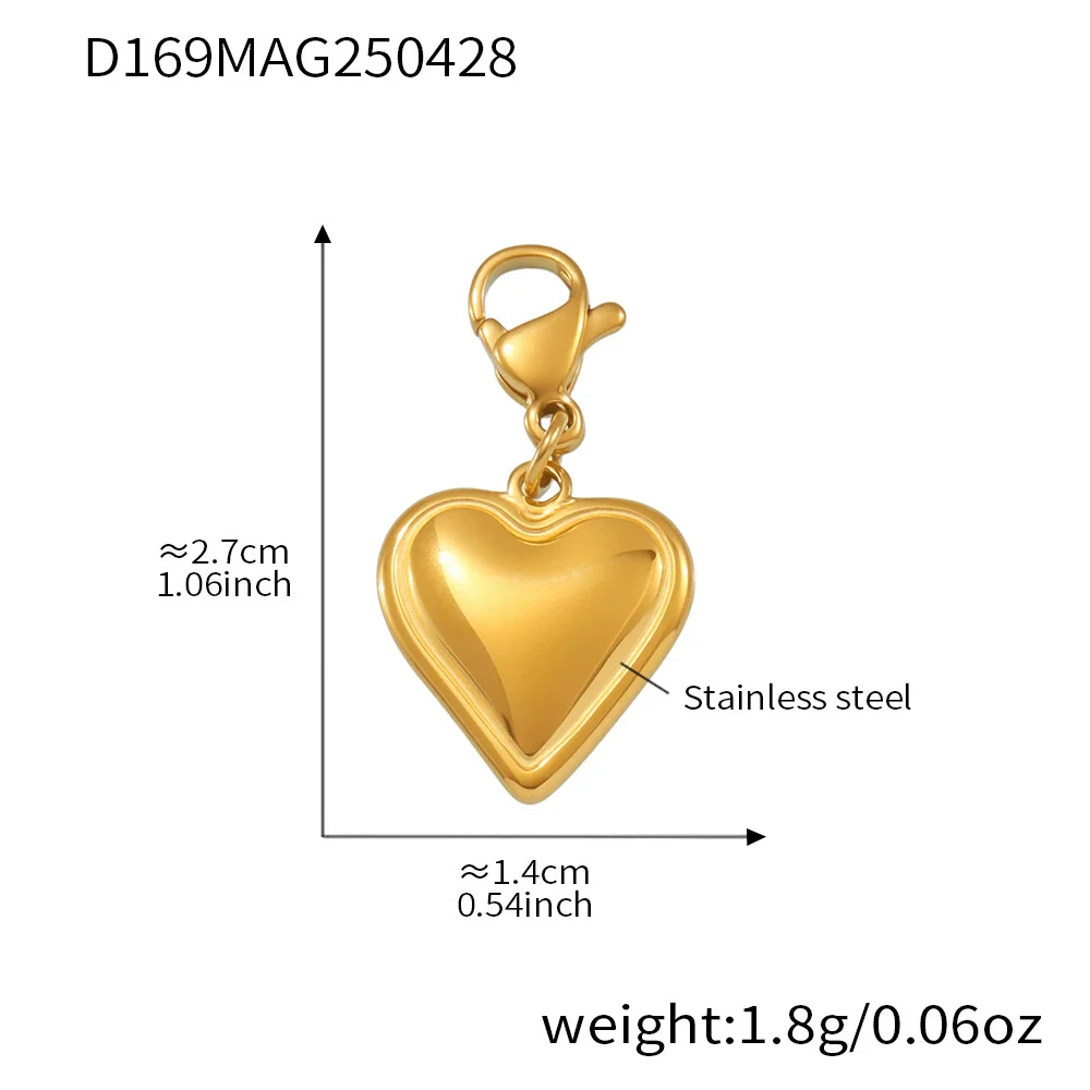 Wholesale Women's Geometric Ferris Wheel Heart Enamel Multiaccessory Necklace 18K Gold Plated Stainless Steel And Titanium Steel - Image 39