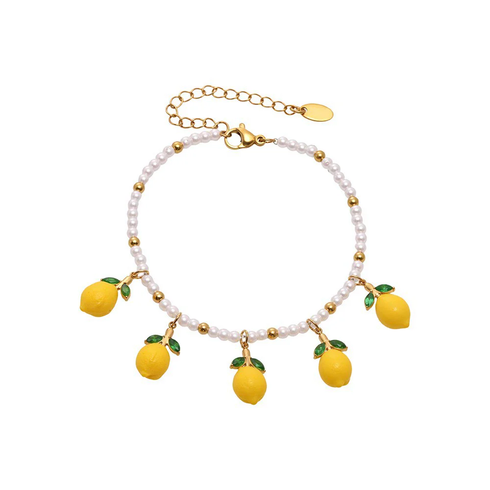 Wholesale Women's Geometric Ferris Wheel Pearl Stainless Steel Electroplated Bracelet Diy Accessories Set - Image 5