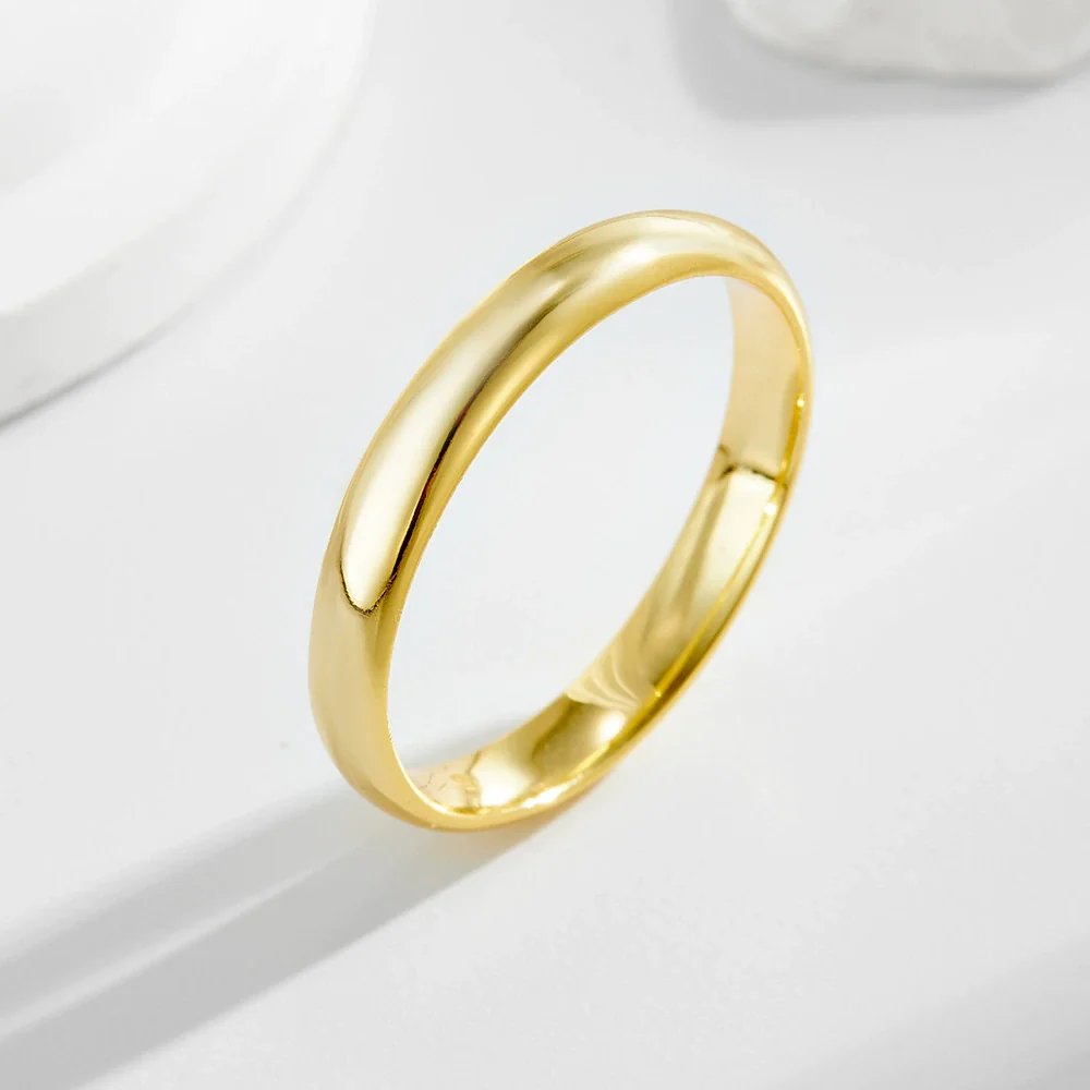 Wholesale Women's Geometric Gold Plated 925 Sterling Silver Ring Jewelry
