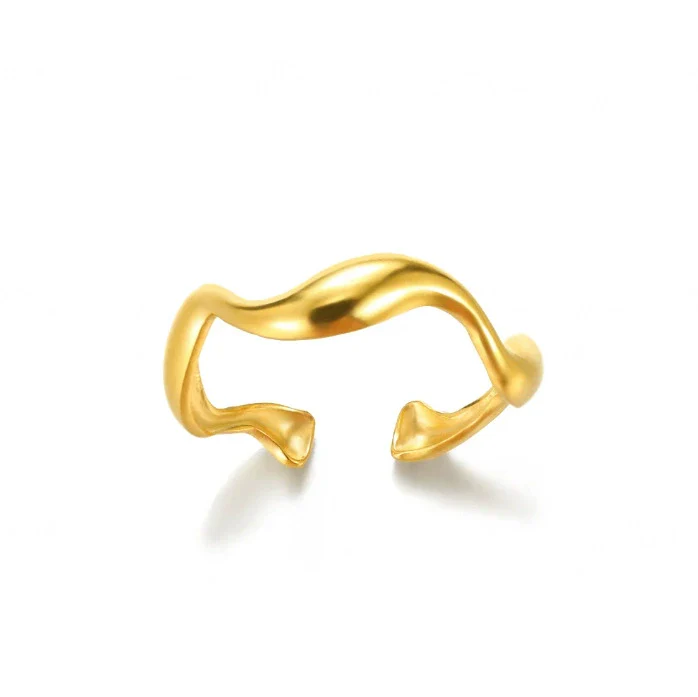 Wholesale Women's Geometric Heartshaped And Fruitshaped Inlaid With Gold Copper Ring Accessories - Image 16
