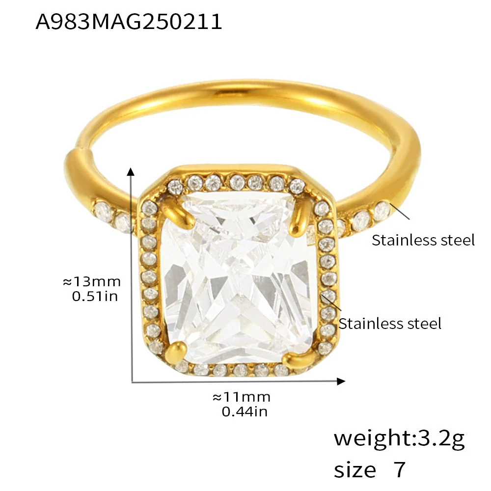 Wholesale Women's Geometric Light Luxury Electroplated Titanium Steel Ferris Wheel Adjustable Ring - Image 5