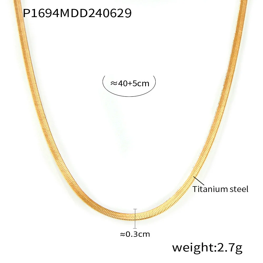 Wholesale Women's Geometric Oval Inlaid Tiger Eye Pendant Necklace With 18K Gold Plated Titanium Steel - Image 7