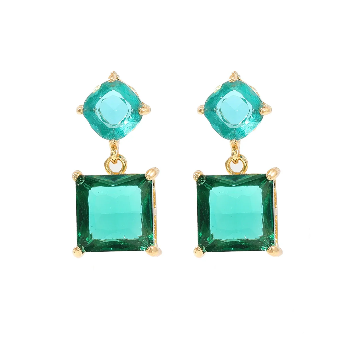 Wholesale Women's Geometric Rhinestone Earrings Elegant And Fashionable - Image 6