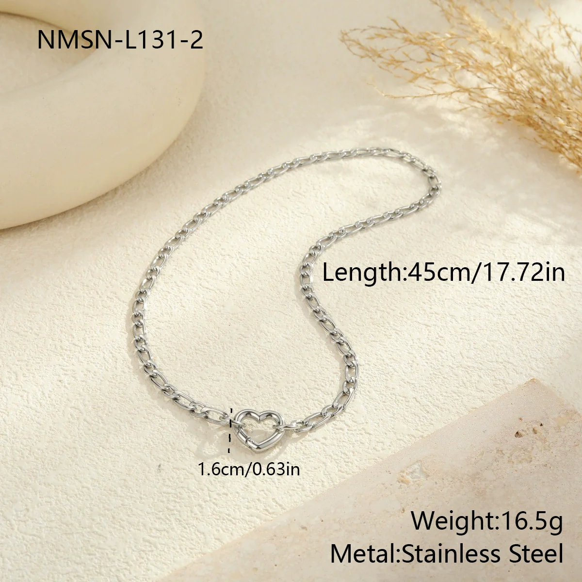 Wholesale Women's Geometric Stainless Steel 18K Gold Plated Chain Necklace Light Luxury Minimalist Fashionable Jewelry - Image 7