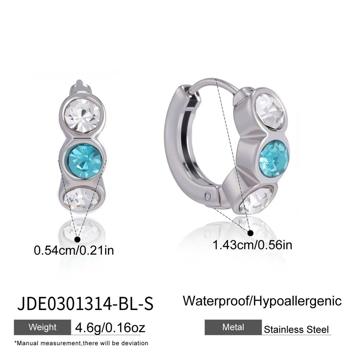 Wholesale Women's Geometric Stainless Steel And Titanium Steel Earrings With Pvd Furnace Vacuum Real Gold Plating - Image 7