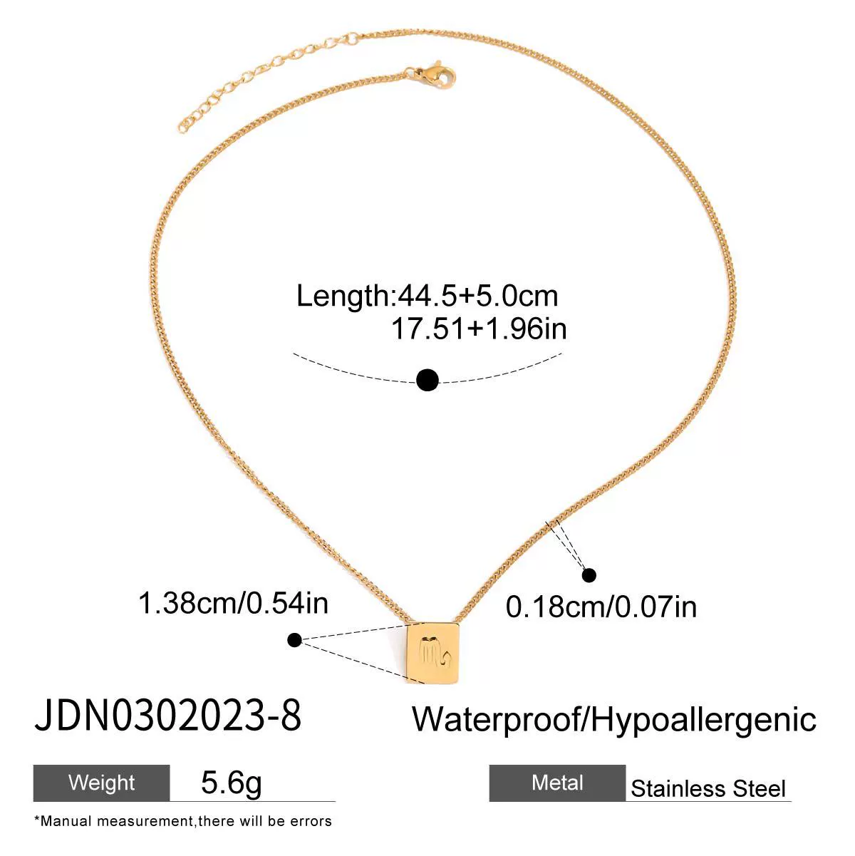 Wholesale Women's Geometric Stainless Steel And Titanium Steel Electroplated Necklace Jewelry - Image 13