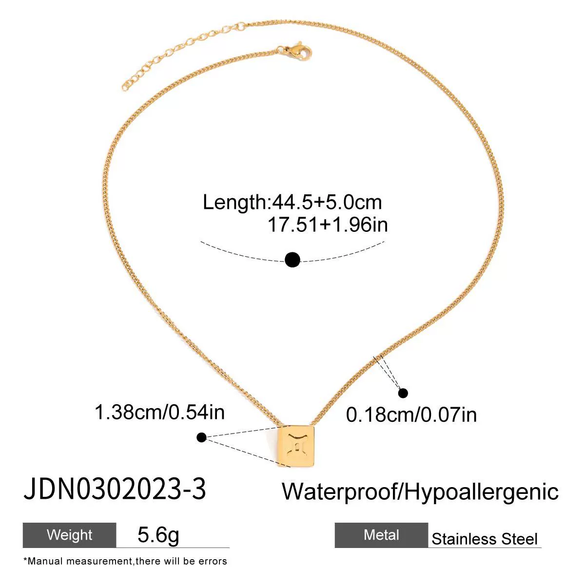 Wholesale Women's Geometric Stainless Steel And Titanium Steel Electroplated Necklace Jewelry - Image 8