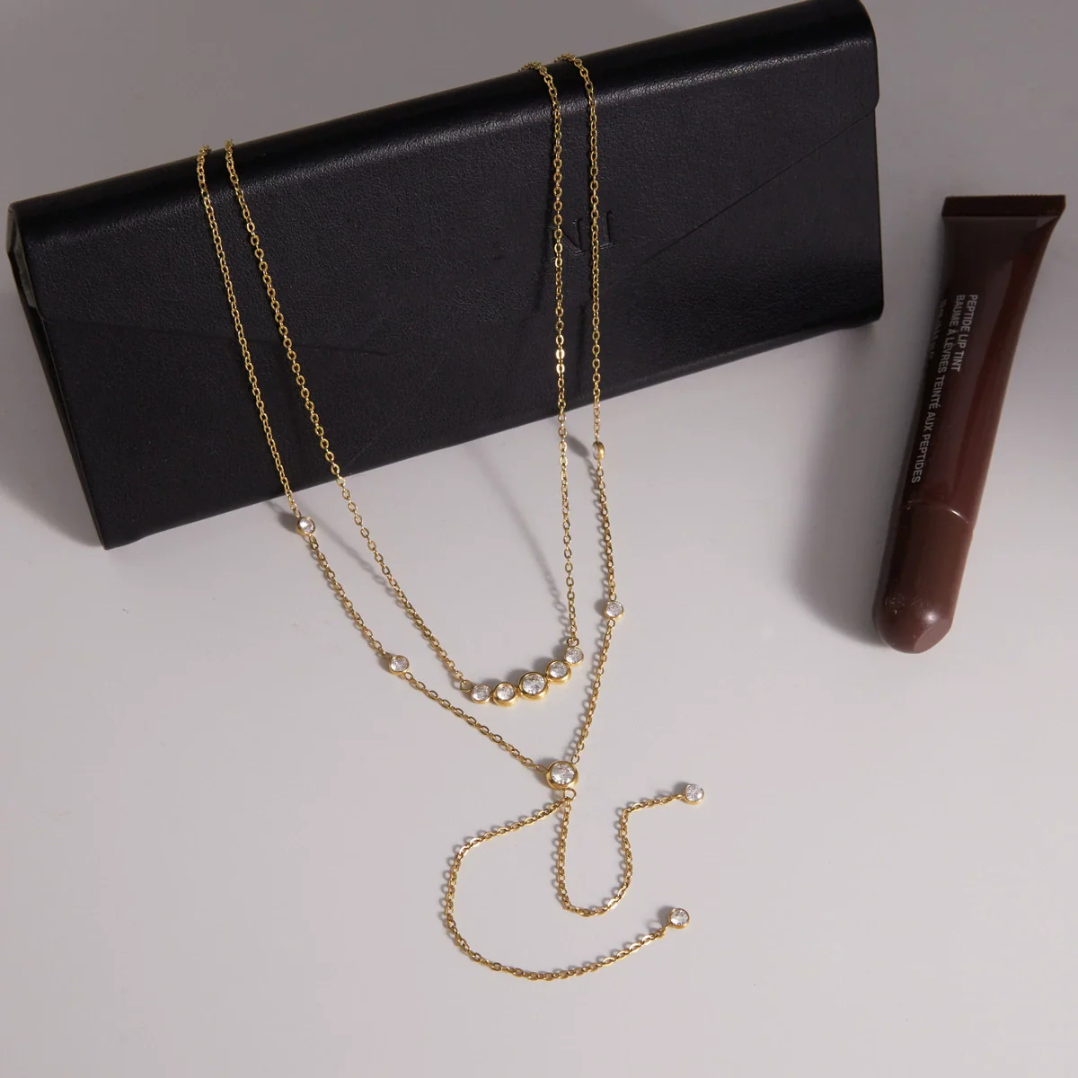 Wholesale Women's Geometric Stainless Steel And Titanium Steel Necklace With Pvd Furnace Vacuum Real Gold Plating - Image 3