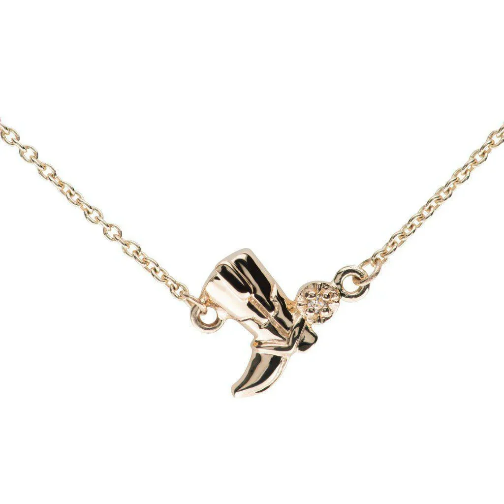 Wholesale Women's Geometric Stainless Steel Cowboy Boots Pendant Necklace With Vacuum Plating In Furnace Regular Chain - Image 5