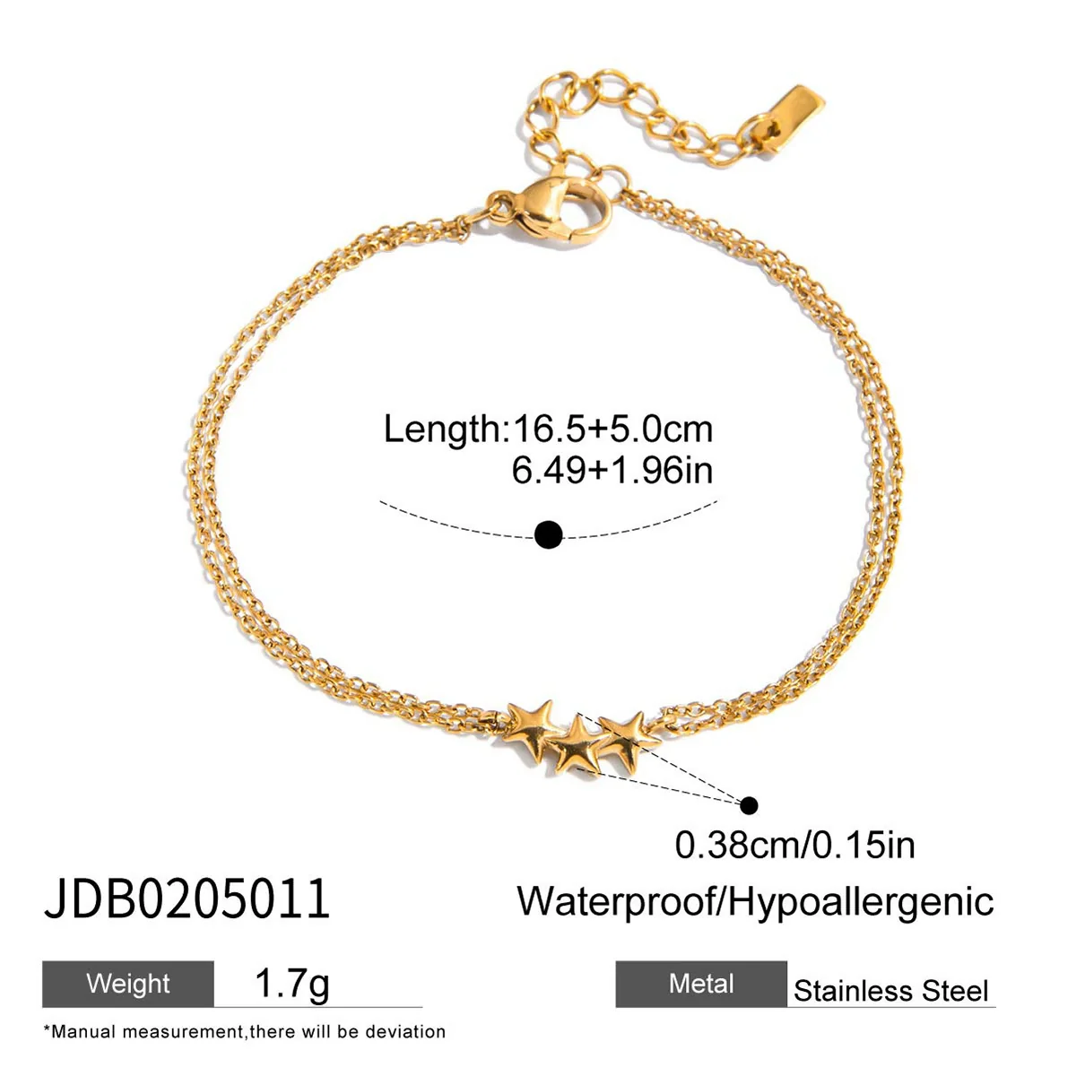 Wholesale Women's Geometric Stainless Steel Electroplated Bracelet Jewelry - Image 10
