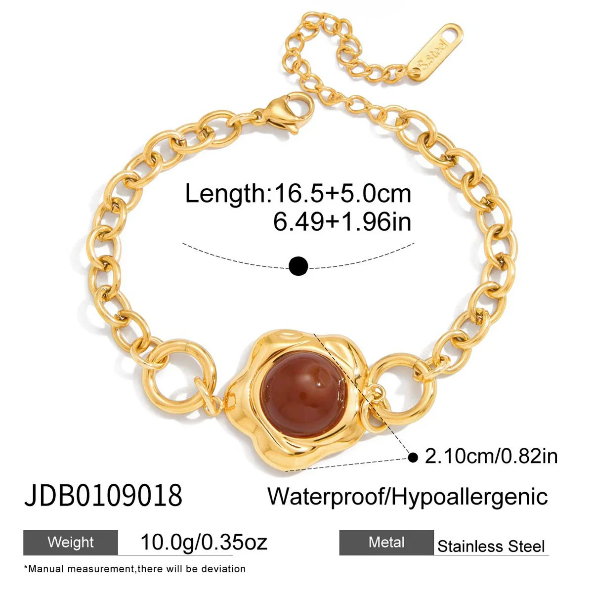 Wholesale Women's Geometric Stainless Steel Electroplated Bracelet Jewelry - Image 7