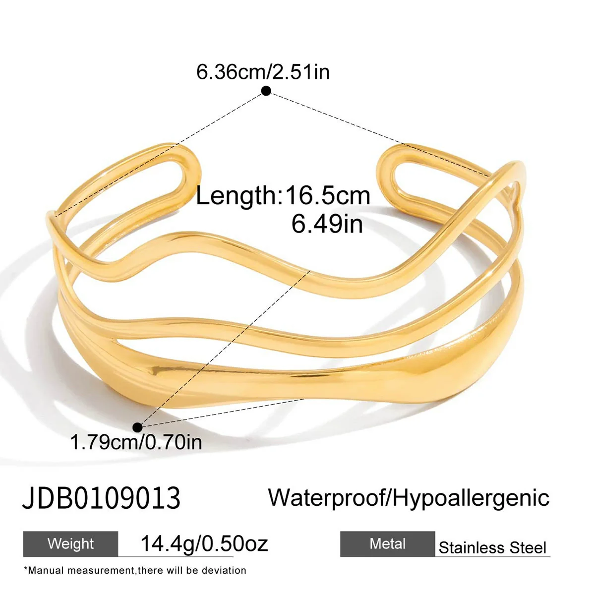 Wholesale Women's Geometric Stainless Steel Electroplated Bracelet Jewelry - Image 8