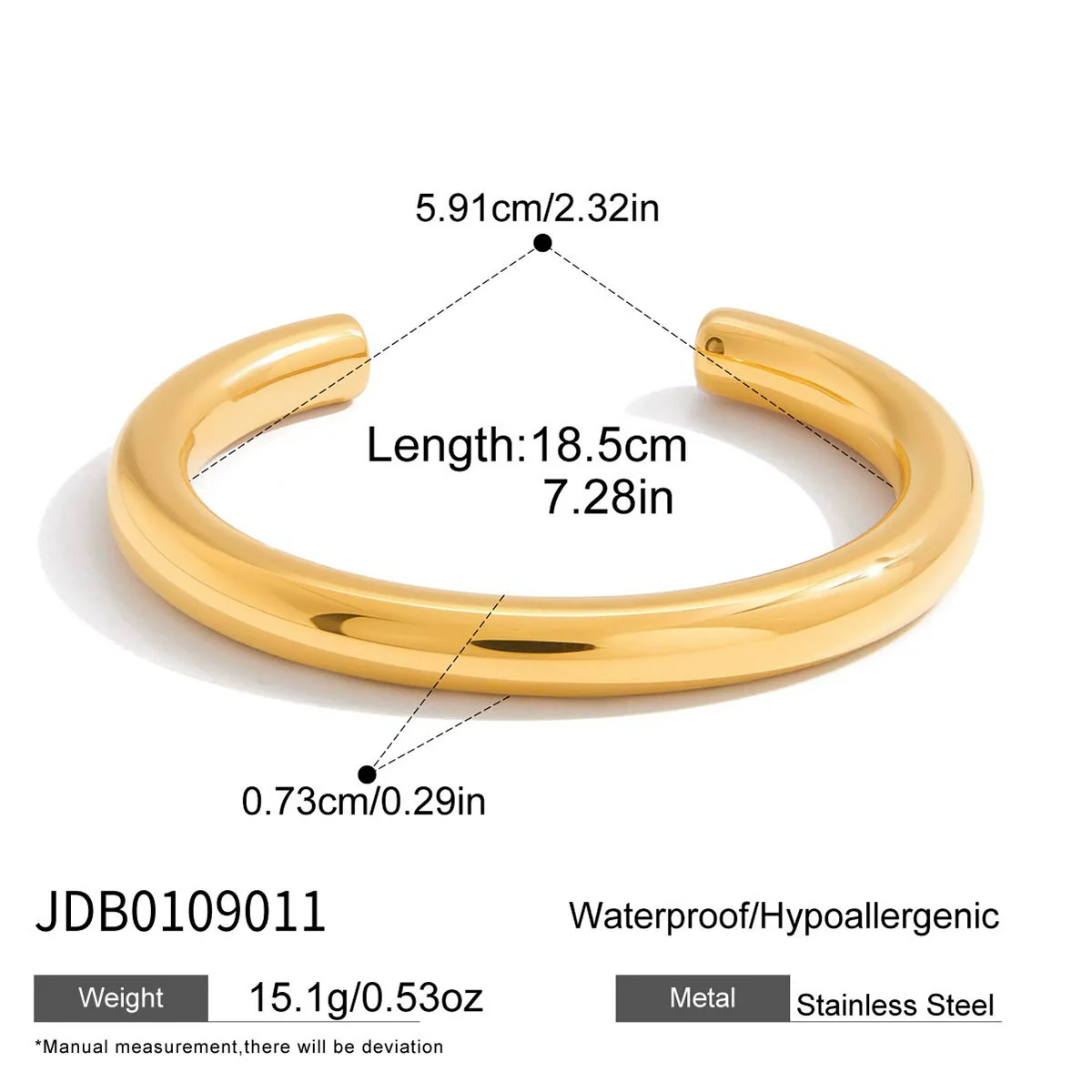 Wholesale Women's Geometric Stainless Steel Electroplated Bracelet Jewelry - Image 9