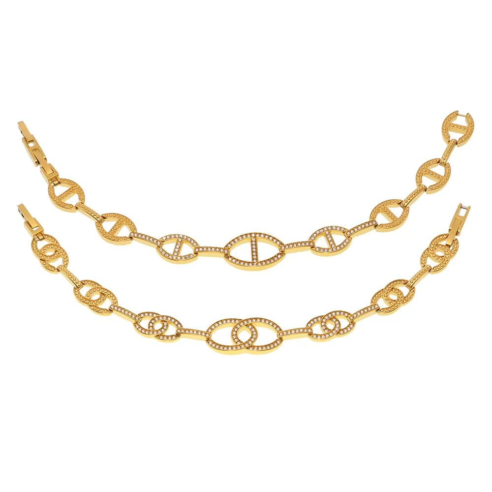 Wholesale Women's Geometric Stainless Steel Electroplated Bracelet Jewelry - Image 3