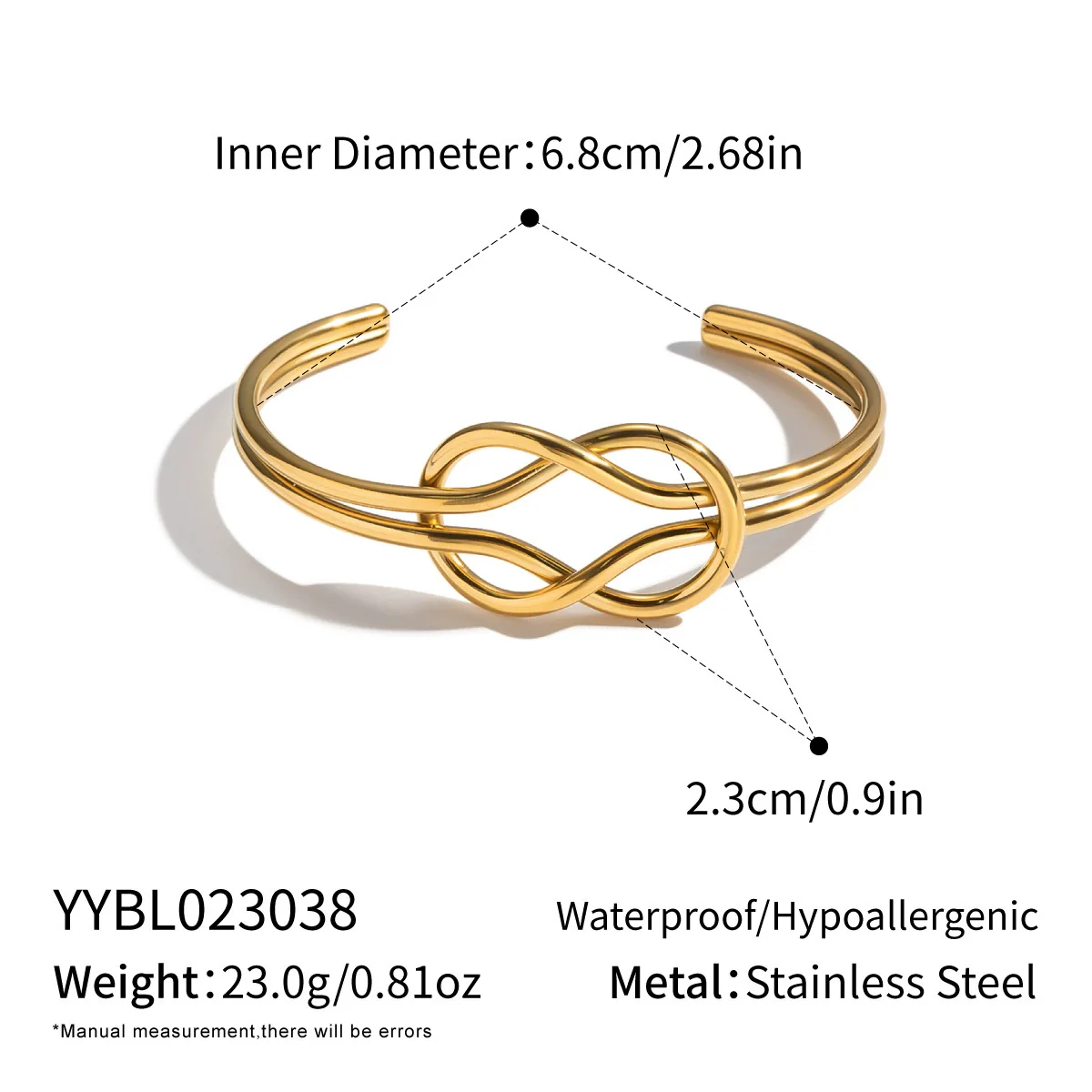 Wholesale Women's Geometric Stainless Steel Electroplated Bracelet Jewelry Accessory - Image 6
