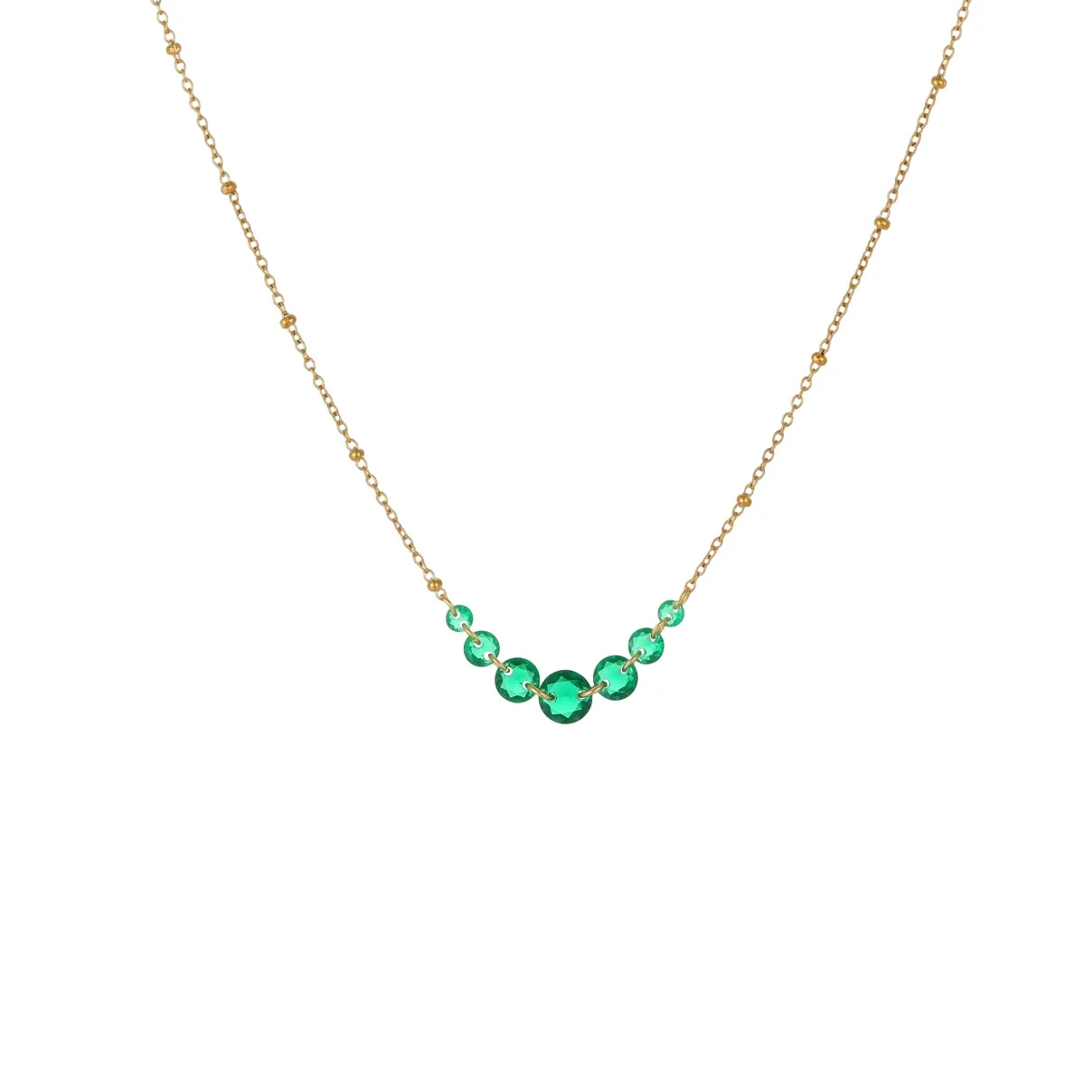 Wholesale Women's Geometric Stainless Steel Electroplated Clavicle Necklace - Image 5