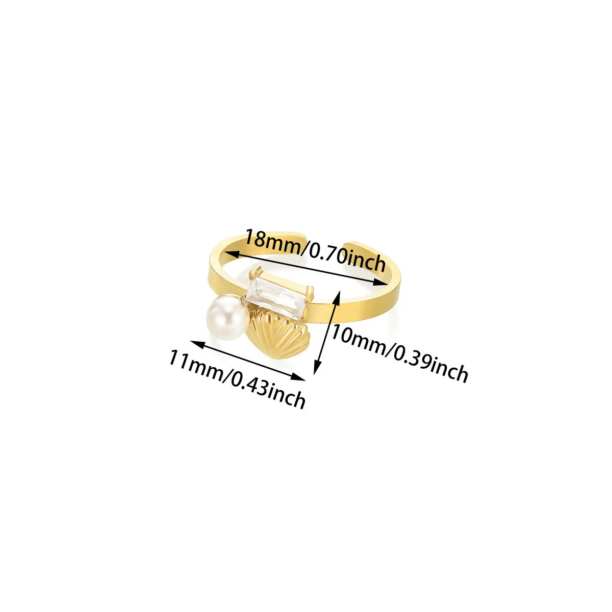 Wholesale Women's Geometric Stainless Steel Electroplated Cross Rings Light Luxury Hand Jewelry - Image 10