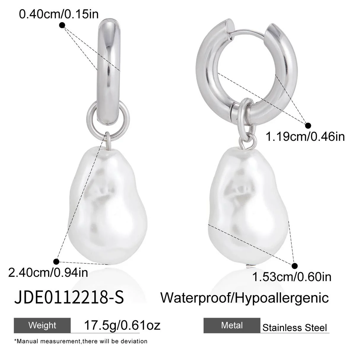 Wholesale Women's Geometric Stainless Steel Electroplated Ear Clips Jewelry - Image 11