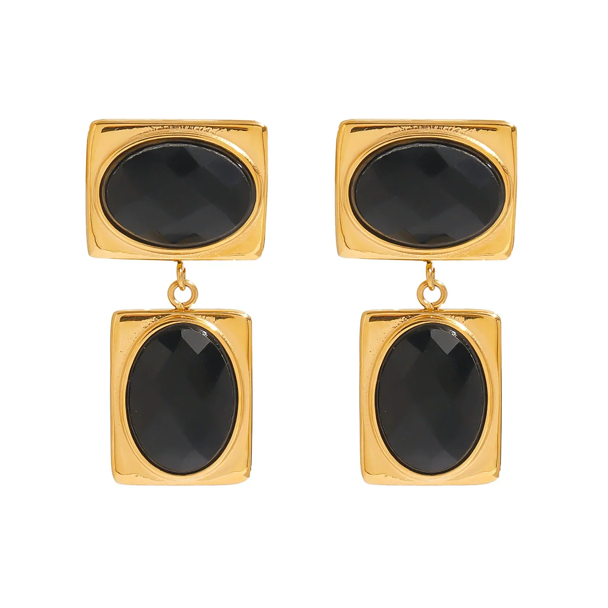 Wholesale Women's Geometric Stainless Steel Electroplated Earrings - Image 5