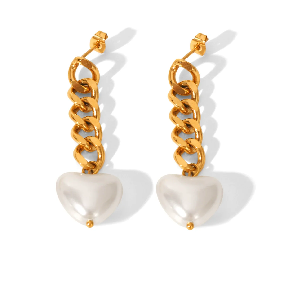 Wholesale Women's Geometric Stainless Steel Electroplated Earrings In Ins Style Minimalist Design - Image 5