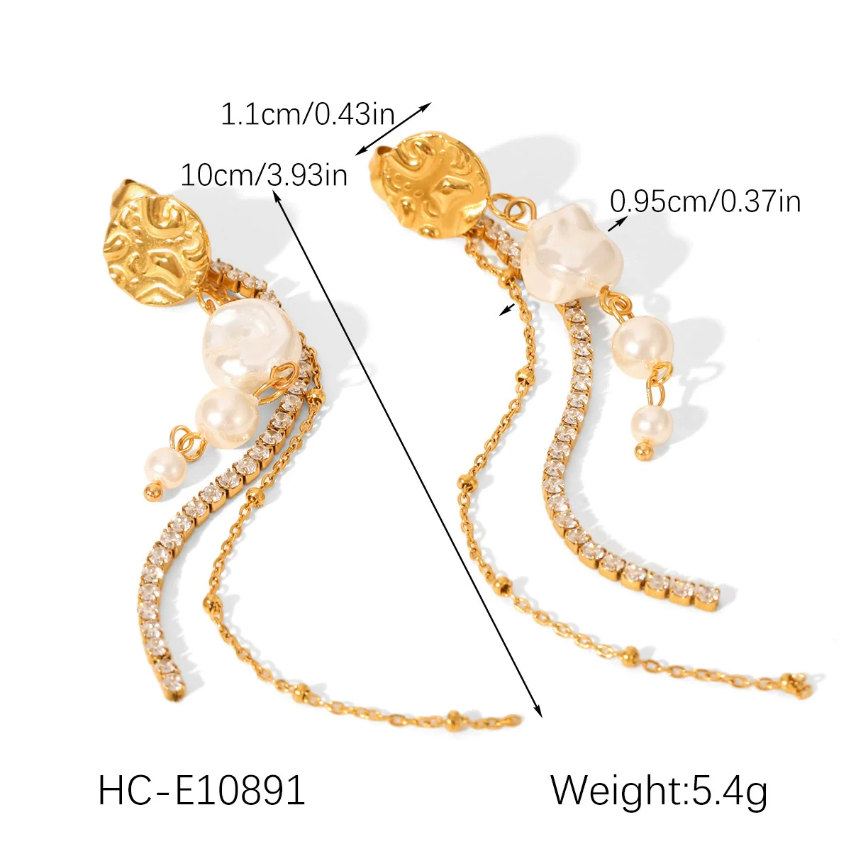 Wholesale Women's Geometric Stainless Steel Electroplated Earrings In Ins Style Minimalist Design - Image 8