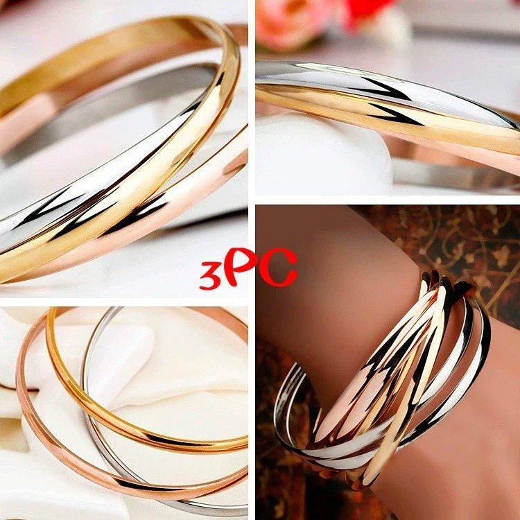 Wholesale Women's Geometric Stainless Steel Electroplated Fashion Bracelet - Image 4