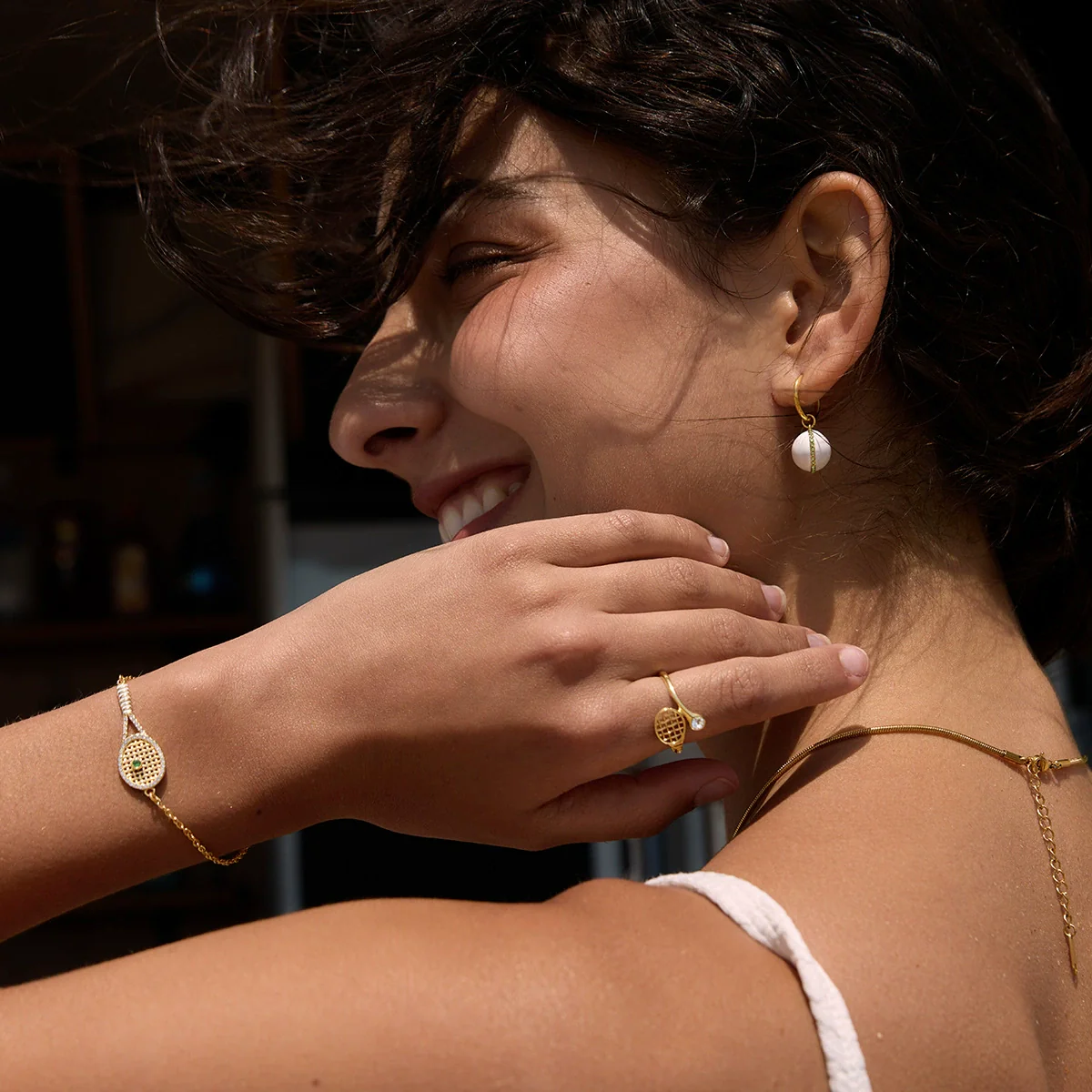 Wholesale Women's Geometric Stainless Steel Electroplated Oildrip Earrings Nonfading Light Luxury Highend Niche Jewelry - Image 2