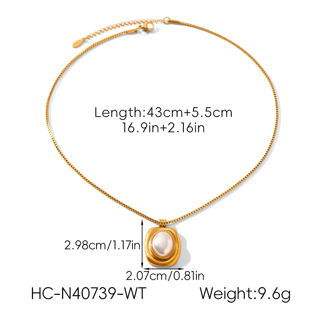Wholesale Women's Geometric Stainless Steel Electroplated Pendant Necklace With Twist Chain - Image 16