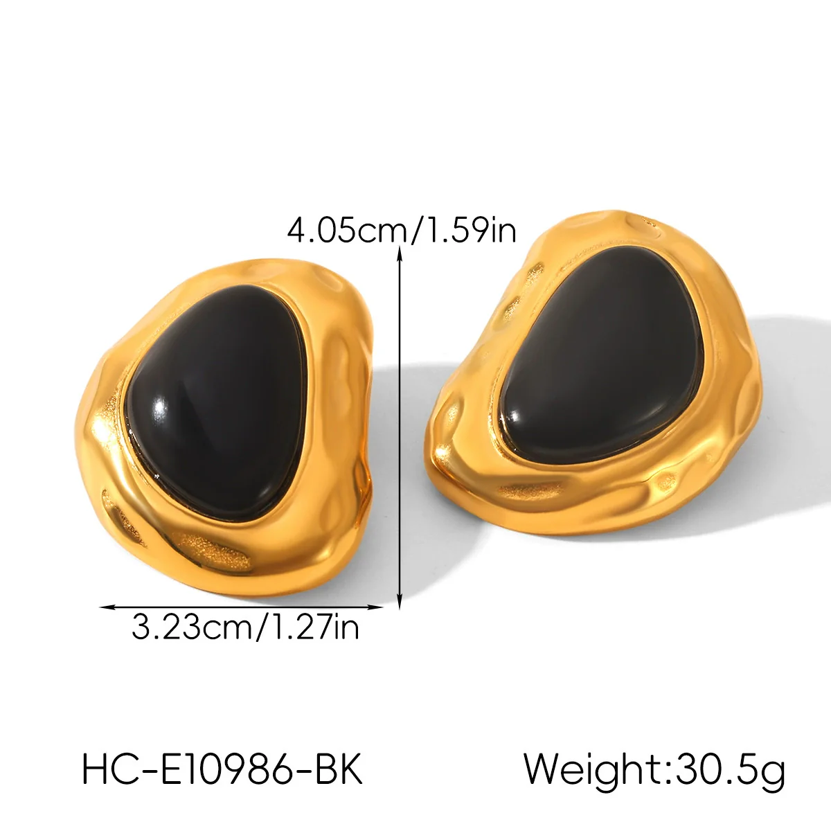 Wholesale Women's Geometric Stainless Steel Electroplated Stud Earrings Vintage Luxury Jewelry - Image 19
