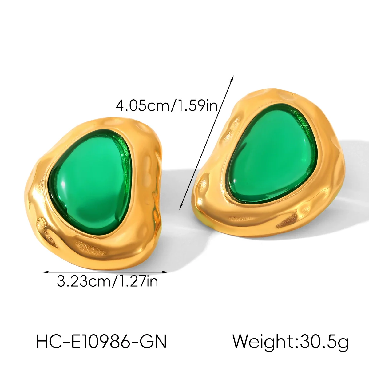 Wholesale Women's Geometric Stainless Steel Electroplated Stud Earrings Vintage Luxury Jewelry - Image 20
