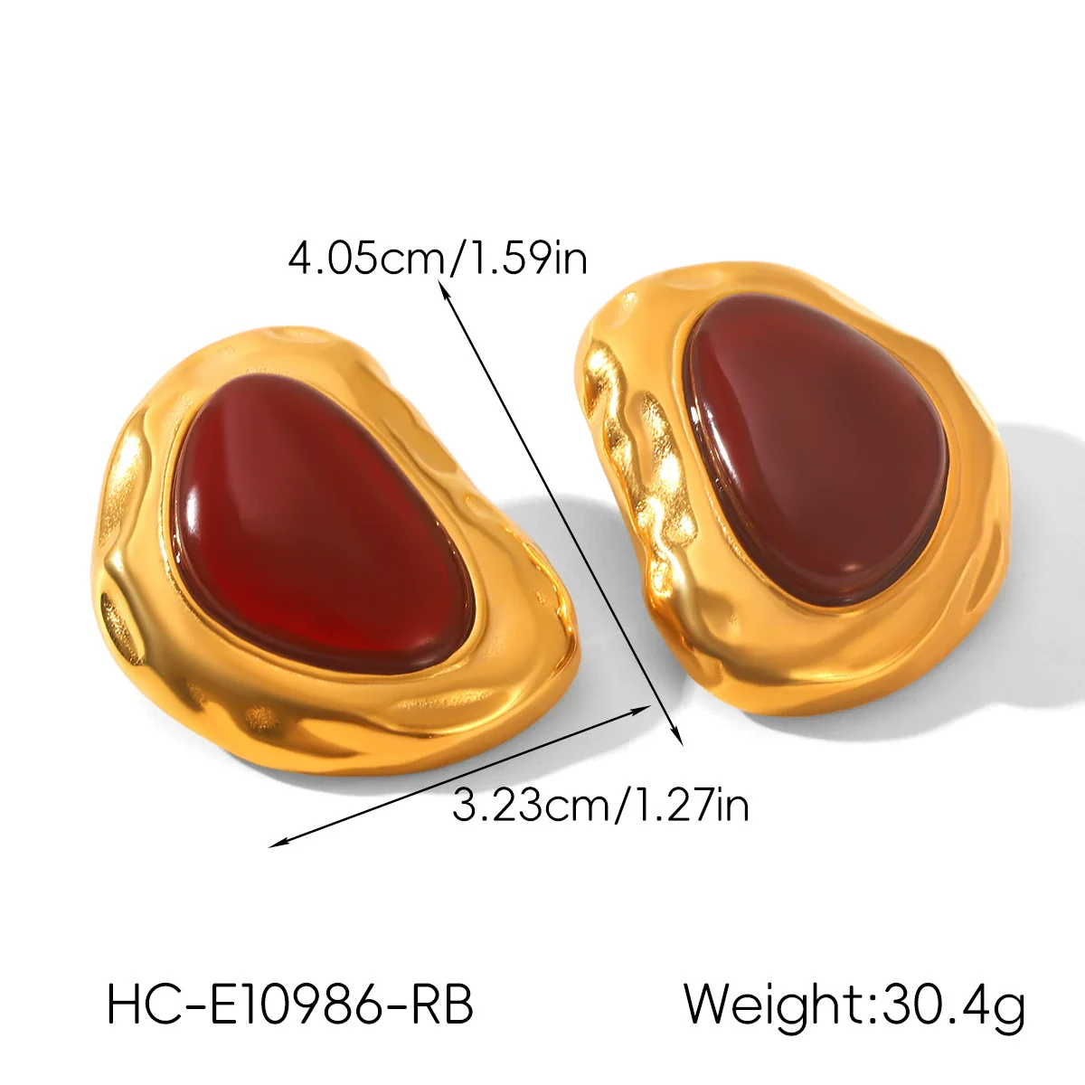 Wholesale Women's Geometric Stainless Steel Electroplated Stud Earrings Vintage Luxury Jewelry - Image 21