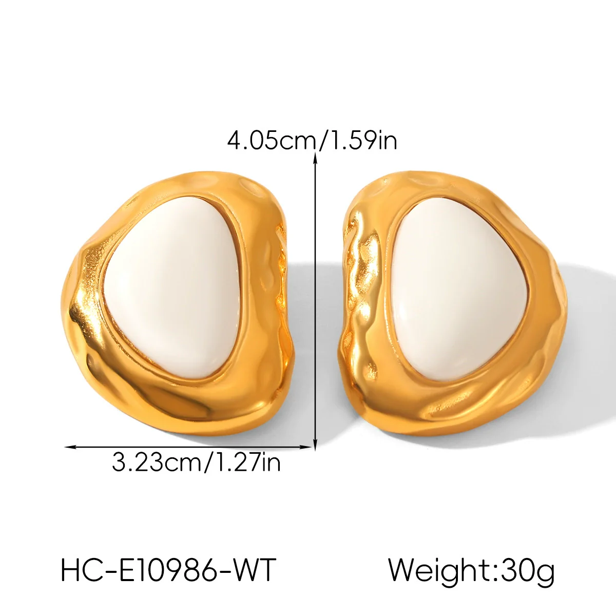 Wholesale Women's Geometric Stainless Steel Electroplated Stud Earrings Vintage Luxury Jewelry - Image 22
