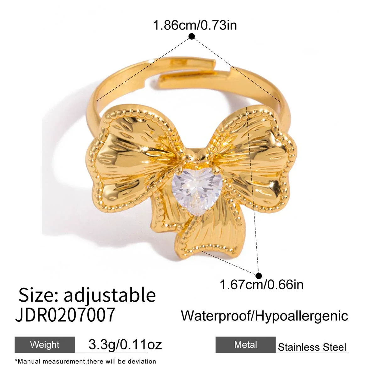 Wholesale Women's Geometric Stainless Steel Electroplated Zircon Ring Trendy Hand Jewelry - Image 13