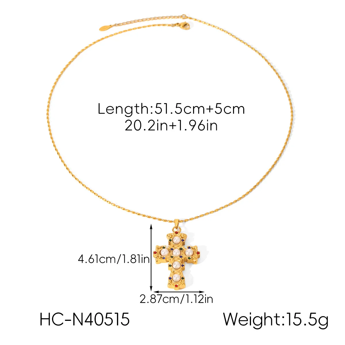 Wholesale Women's Geometric Stainless Steel Necklace With Vacuum Plating In Furnace - Image 15