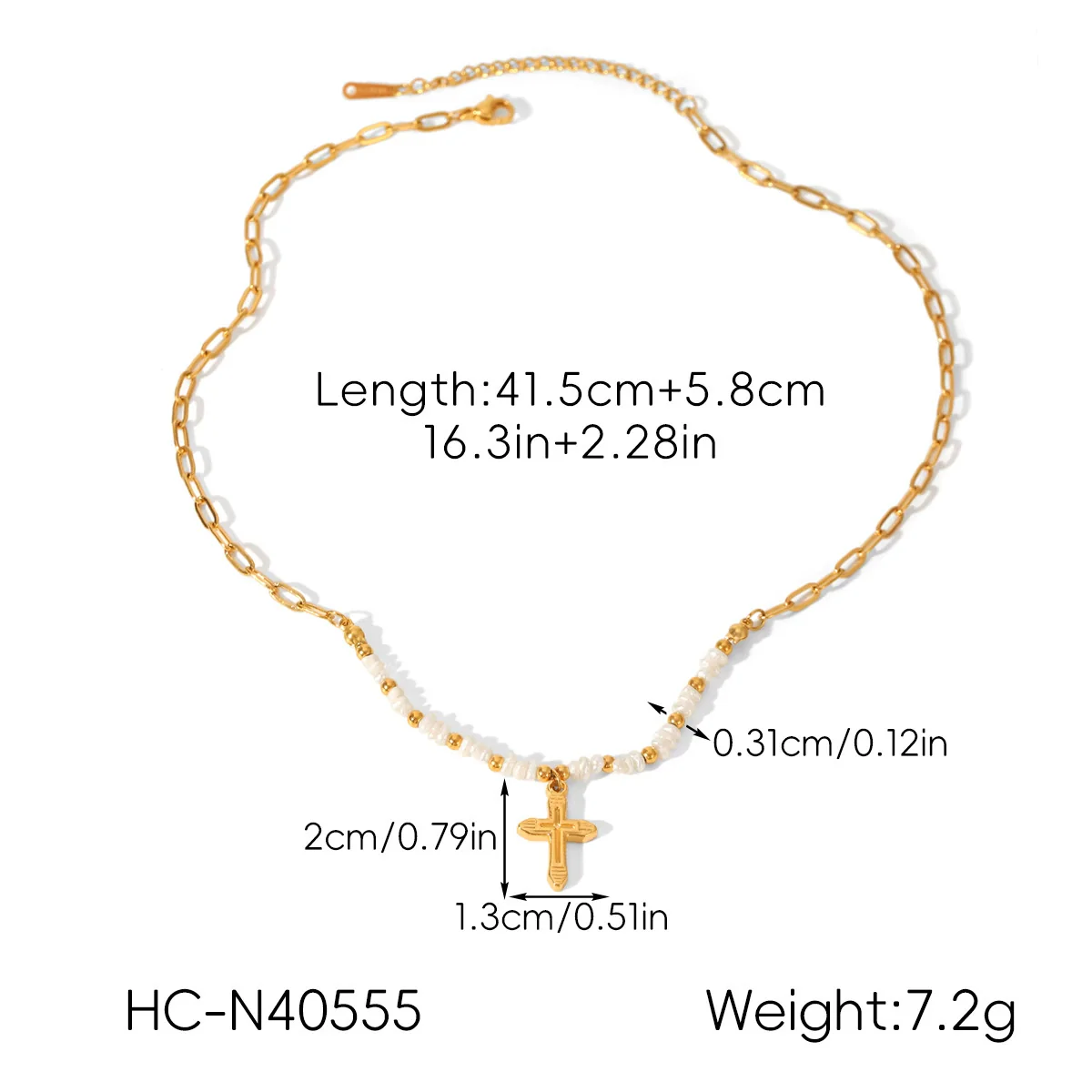 Wholesale Women's Geometric Stainless Steel Necklace With Vacuum Plating In Furnace - Image 16