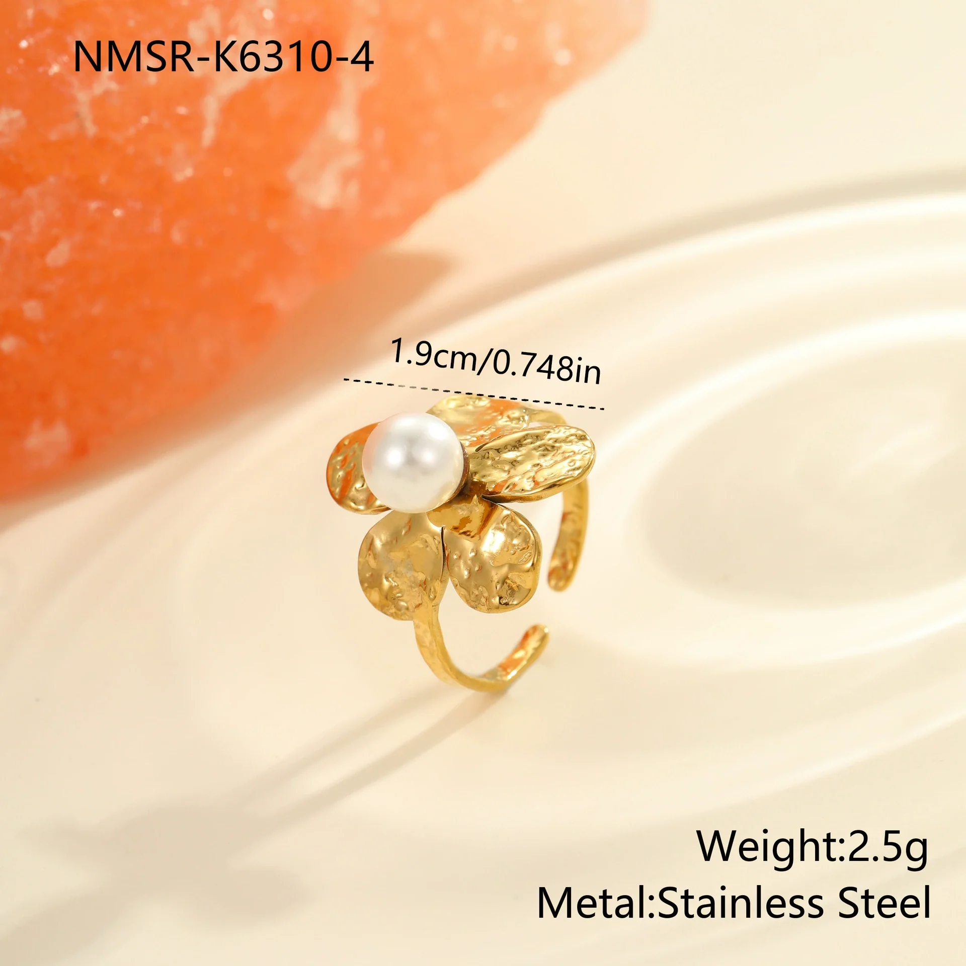 Wholesale Women's Geometric Stainless Steel Ring Electroplated With Real Gold Inlaid With Zircon Light Luxury Hand Jewelry - Image 15