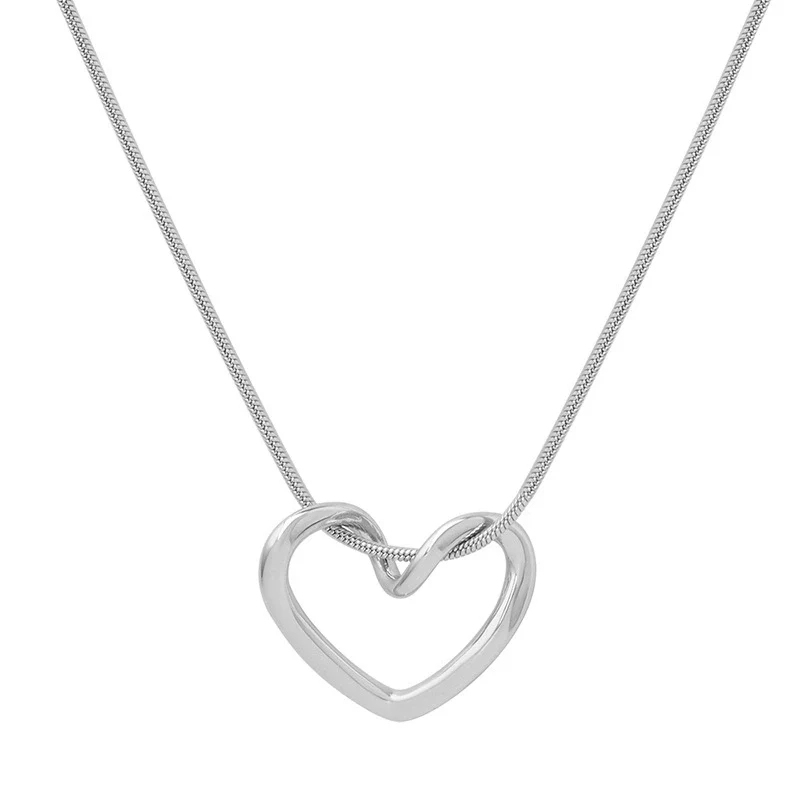 Wholesale Women's Geometric Titanium Steel Electroplated Ring And Necklace Jewelry - Image 5