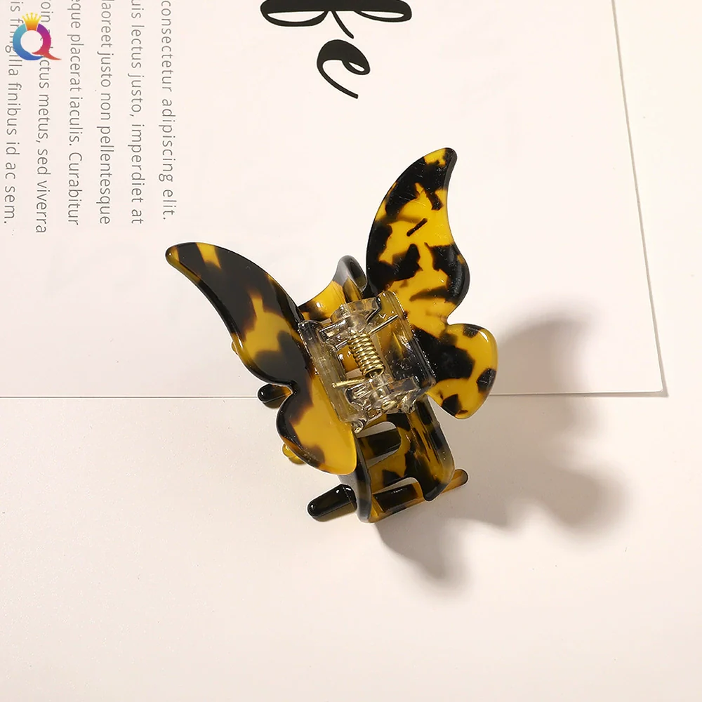 Wholesale Women's Hair Accessories Acetic Acid Plate Butterfly Shape Handmade Hair Grab Clip - Image 14