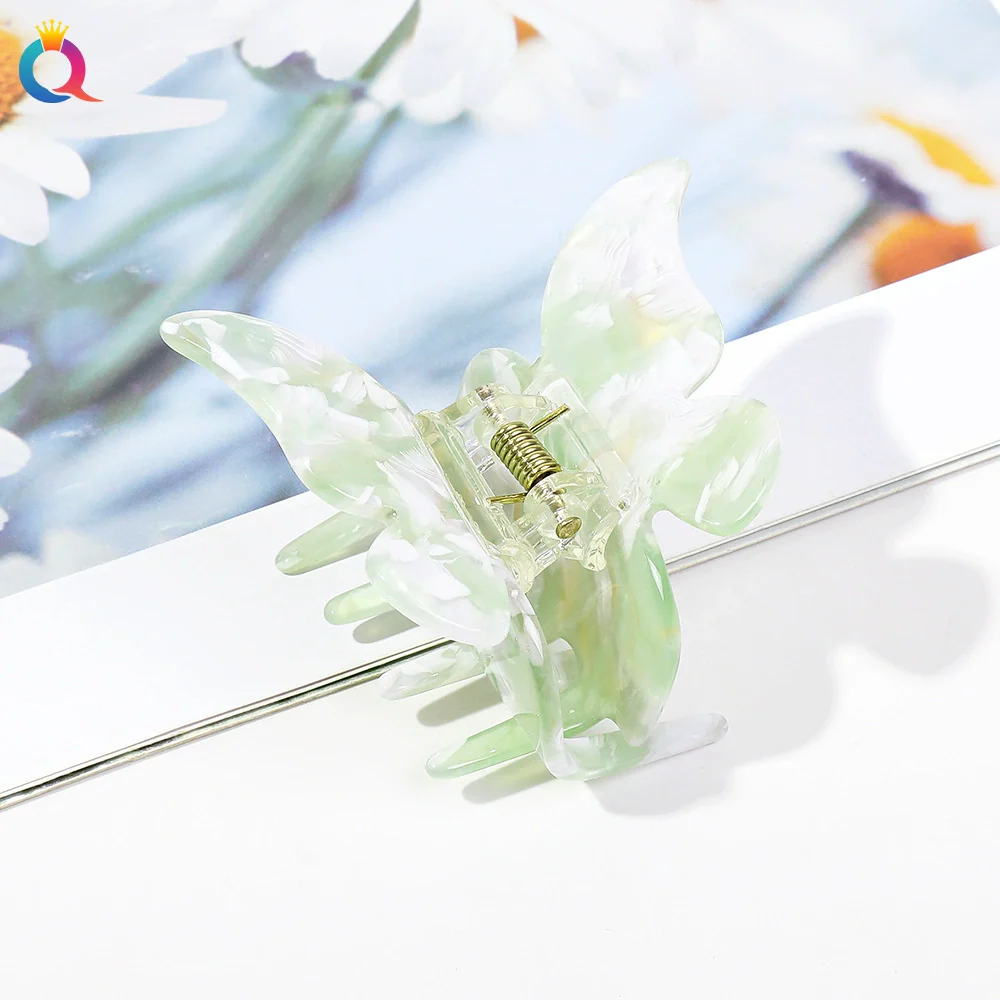 Wholesale Women's Hair Accessories Acetic Acid Plate Butterfly Shape Handmade Hair Grab Clip - Image 19
