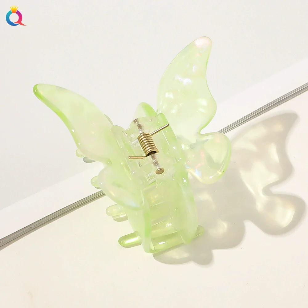 Wholesale Women's Hair Accessories Acetic Acid Plate Butterfly Shape Handmade Hair Grab Clip - Image 5