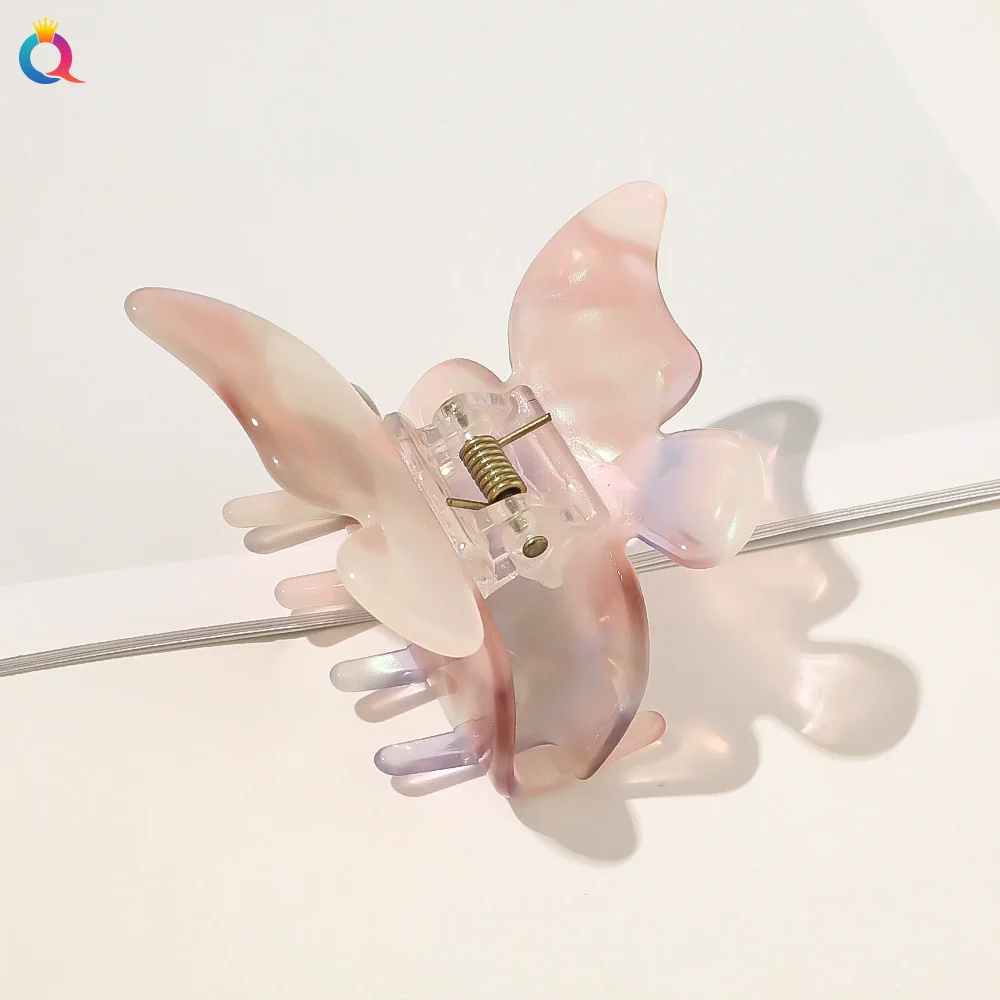 Wholesale Women's Hair Accessories Acetic Acid Plate Butterfly Shape Handmade Hair Grab Clip - Image 8