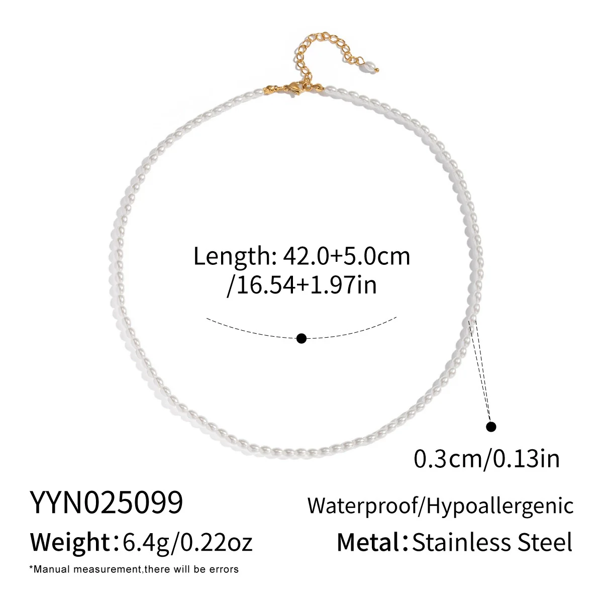 Wholesale Women's Handmade Geometric Beaded Pearl Necklace With 18K Real Gold Plating In Palace And Minimalist Style - Image 6