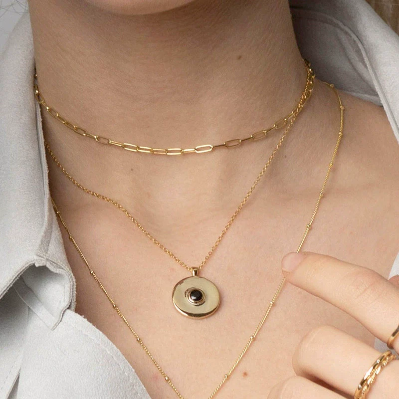 Wholesale Women's Handmade Ins Style Simple Elegant Geometric Ushaped 925 Sterling Silver Snake Bone Chain Necklace With Electroplating - Image 3