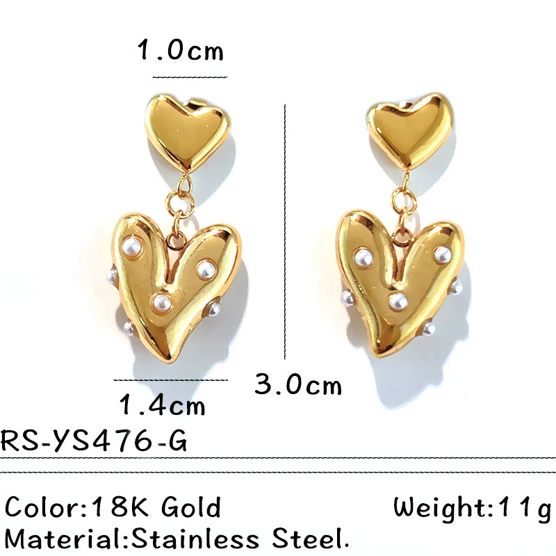 Wholesale Women's Highend Geometric Stainless Steel Earrings - Image 6