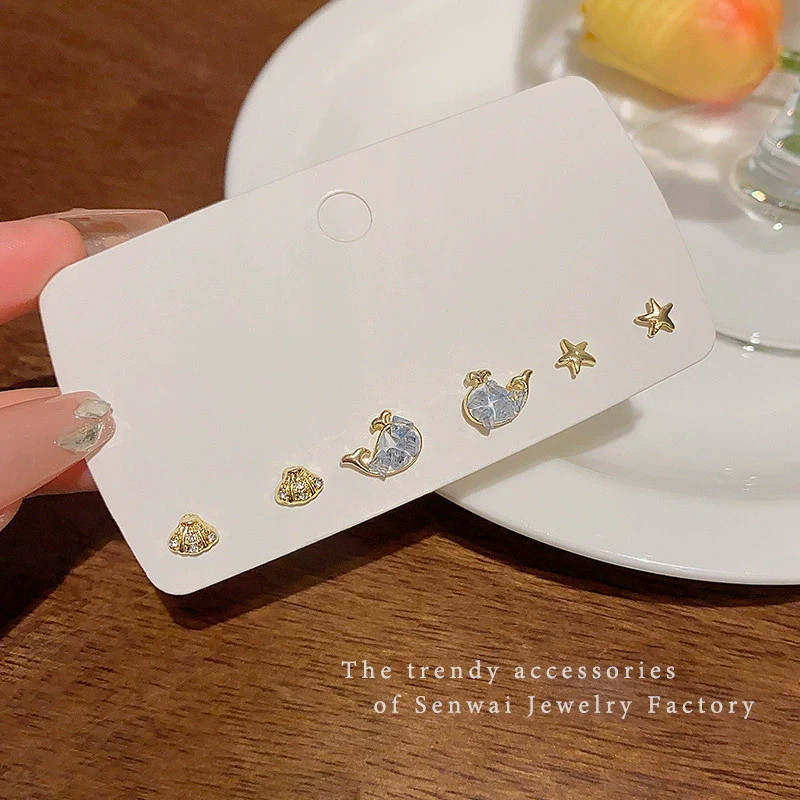 Wholesale Women's Highend Niche Simple Geometric Heart Bow Drop Shape Copper 925 Silver Needle Zircon Pearl Earrings Jewelry - Image 13