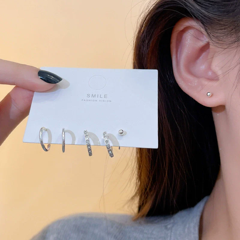 Wholesale Women's Highend Niche Simple Geometric Heart Bow Drop Shape Copper 925 Silver Needle Zircon Pearl Earrings Jewelry - Image 20