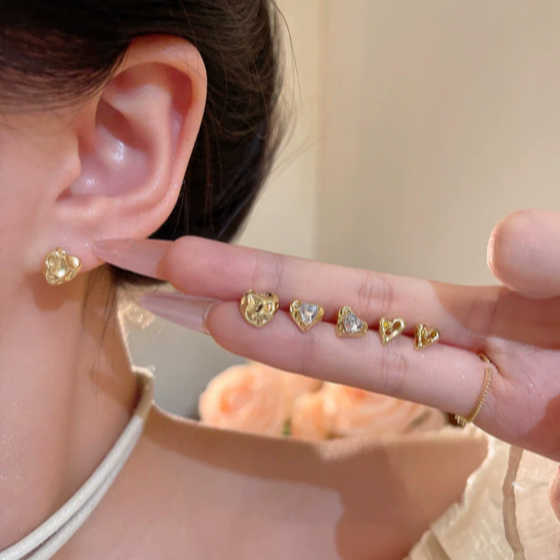 Wholesale Women's Highend Niche Simple Geometric Heart Bow Drop Shape Copper 925 Silver Needle Zircon Pearl Earrings Jewelry - Image 33
